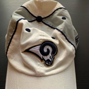 Los Angeles Rams white vintage hat